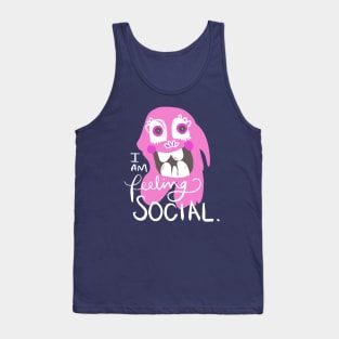 I Am Feeling Social Monster: Weird Funny Awkward Creature Tank Top